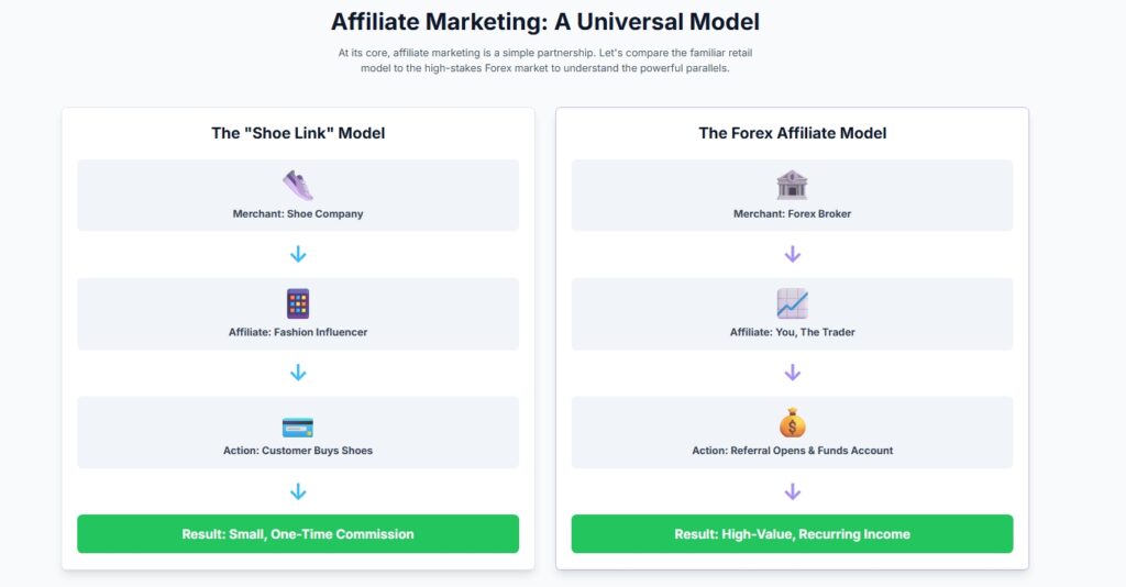 forex affiliate marketing model explained