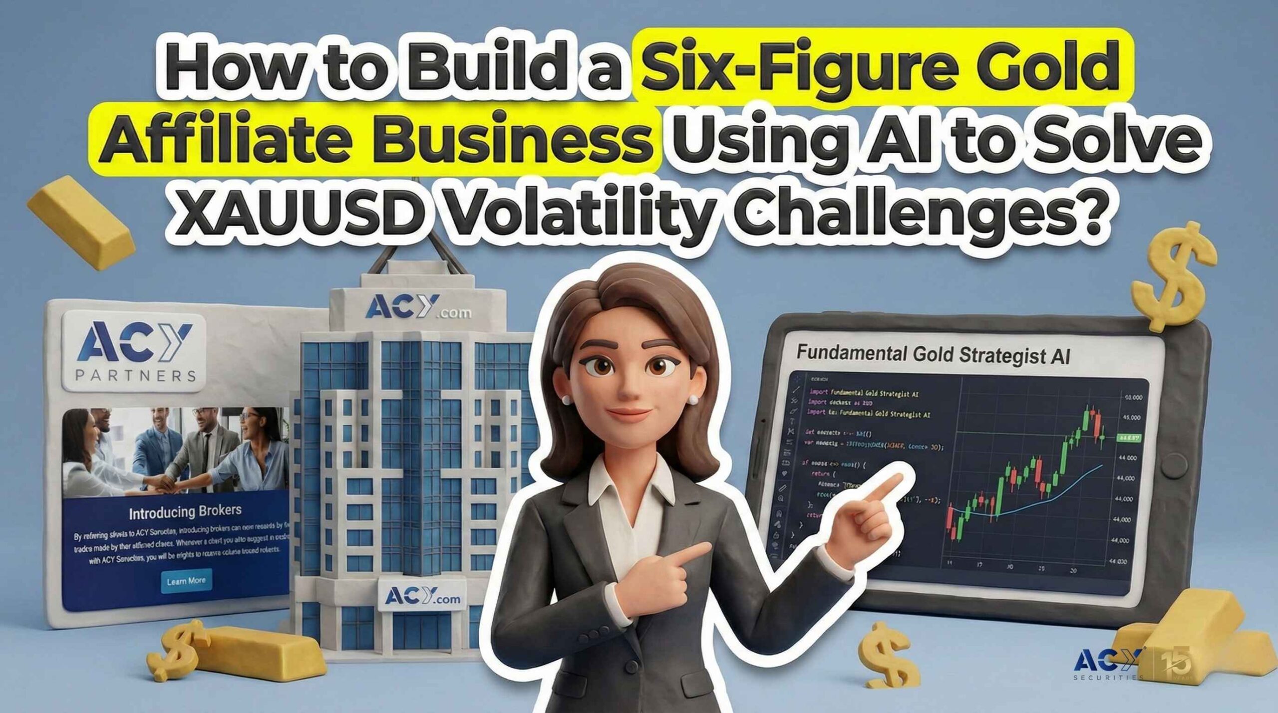 How to Build a Six-Figure Gold Affiliate Business Using AI to Solve XAUUSD Volatility Challenges?